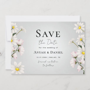 Watercolor Daisy Floral Delicate Spring Botanical Invitation