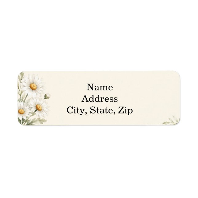 Watercolor Daisy Garden  (Front)