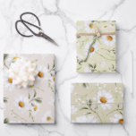 Watercolor Daisy Wildflower Floral Wrapping Paper Sheet<br><div class="desc">Create custom wrapping paper & personalized gift wrap for all occasions. When you give a present wrapped in custom wrapping paper, it is sure to put a smile on everyone's face! Add your custom wording to this design by using the "Edit this design template" boxes on the right hand side...</div>