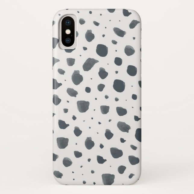 Watercolor Dalmatian Print Case-Mate iPhone Case (Back)