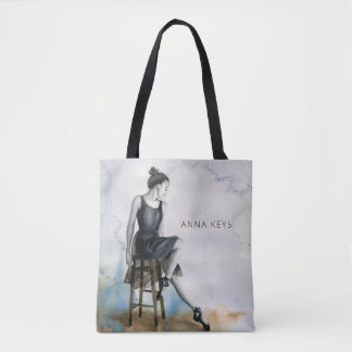 Watercolor Dancer Tote ballet ballerina Bag