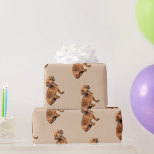 Watercolor Daschund  Dog Pet Animal  Wrapping Paper