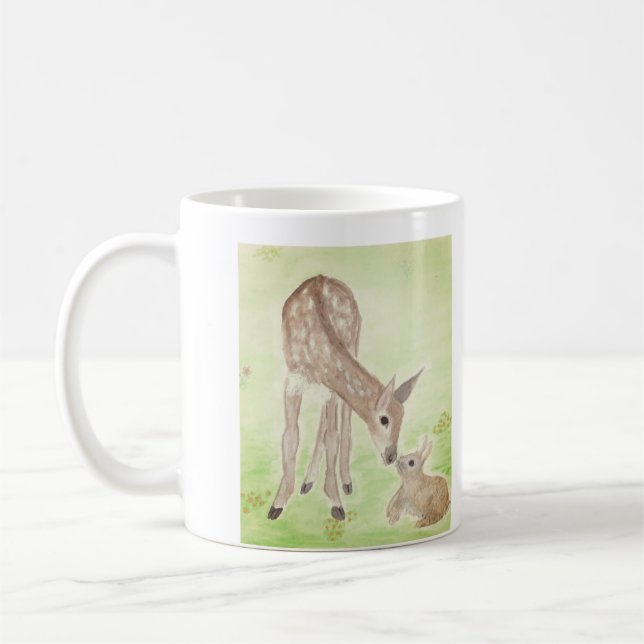 Watercolor Deer Mug (Left)