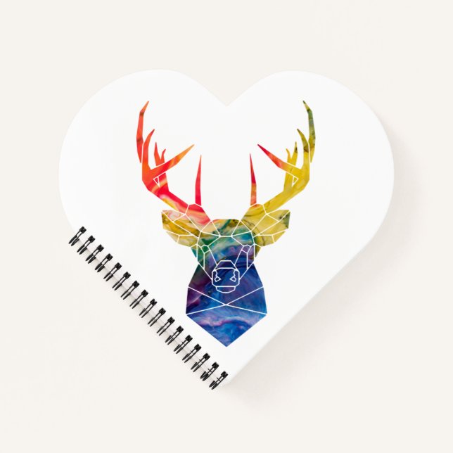 Watercolor deer     notebook (Front)