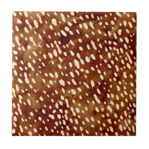 Watercolor Deer Print Tile