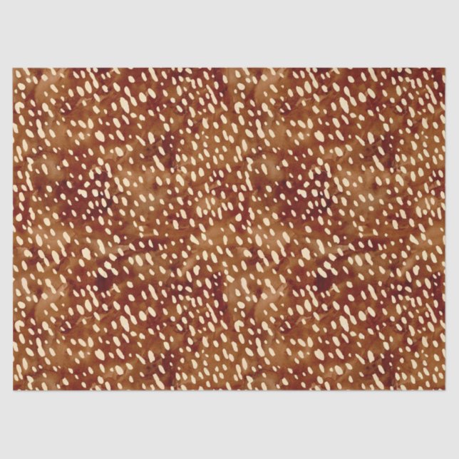 Watercolor Deer Print Tissue Paper (Front)
