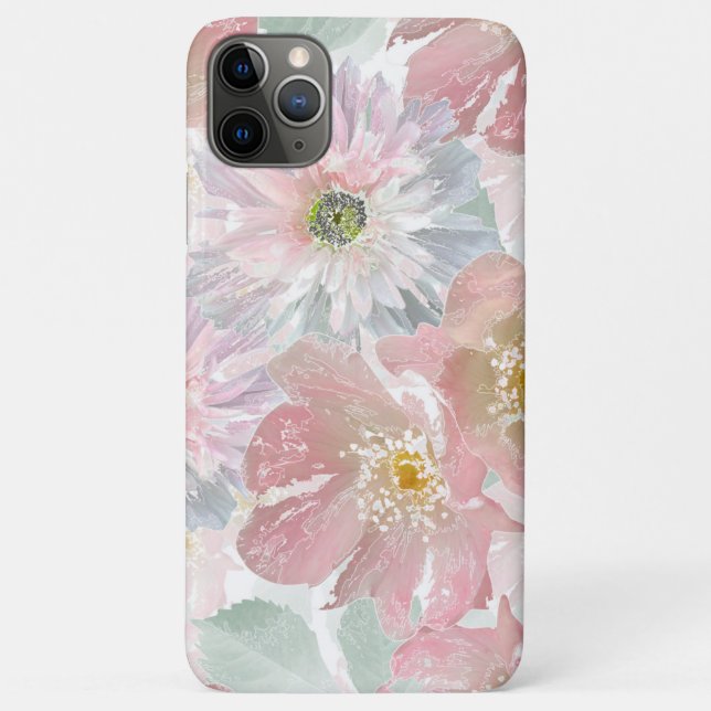 Watercolor delicate flowers. Case-Mate iPhone case (Back)