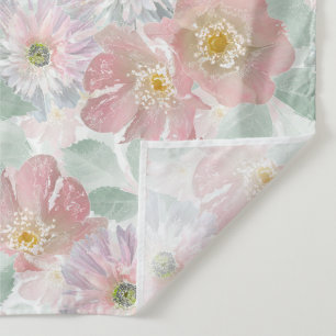 Watercolor delicate flowers. tapestry