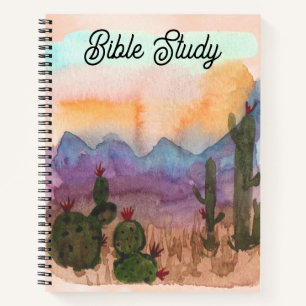 Watercolor Desert Bible Study Journal