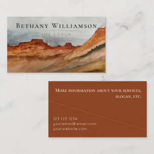 Watercolor Desert Business Card