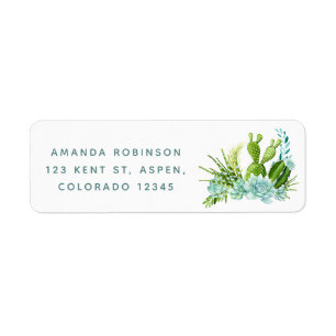 Watercolor Desert Cactus Baby shower Succulent
