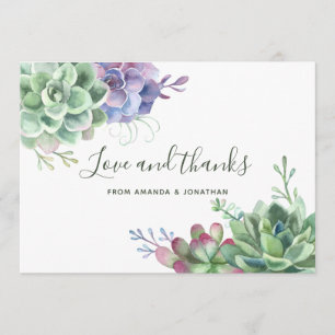 Watercolor Desert Cactus Succulents Mariages Merci