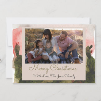 Watercolor Desert Holiday Card