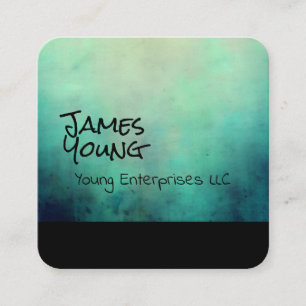 watercolor design custom business card