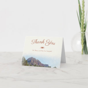 Watercolor Destination: Romantic Desert Thank You Card