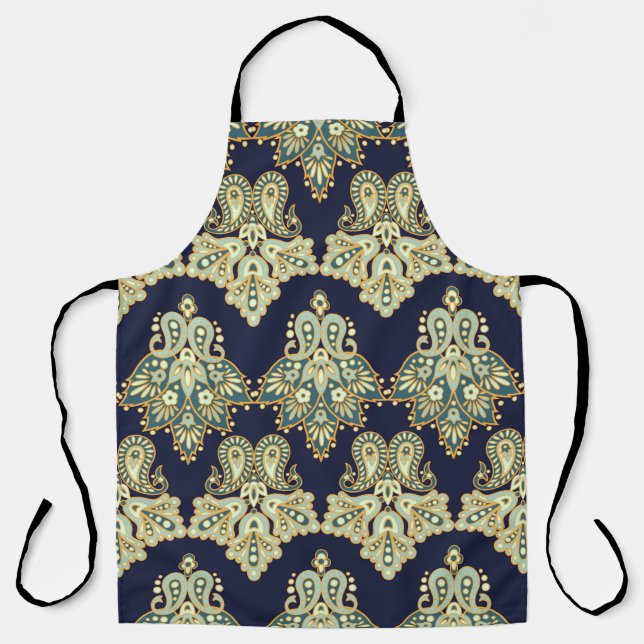 watercolor digital background pattern on textures  apron (Front)