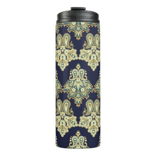 watercolor digital background pattern on textures thermal tumbler