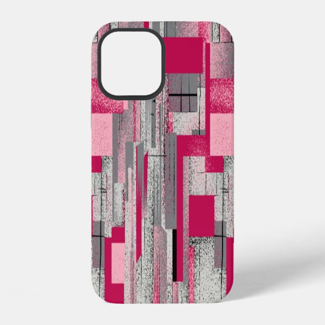 Watercolor digital patchwork: seamless pattern iPhone case (Back)