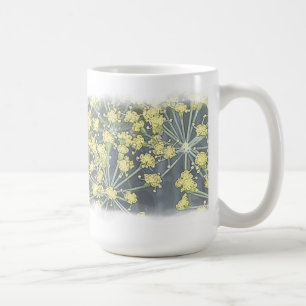 Watercolor Dill on White Coffee Mug