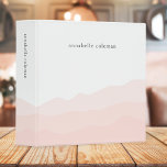 Watercolor Dip Dye Blush Pink Feminine Ombre Binder<br><div class="desc">A watercolor dip dye binder design featuring a classic typography and a 3 layer ombre in a dip dye watercolor style in blush pink. The monogram name can easily be personalized to create a unique custom stationery design especially for you!</div>