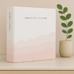 Watercolor Dip Dye Blush Pink Feminine Ombre Binder<br><div class="desc">A watercolor dip dye binder design featuring a classic typography and a 3 layer ombre in a dip dye watercolor style in blush pink. The monogram name can easily be personalized to create a unique custom stationery design especially for you!</div>