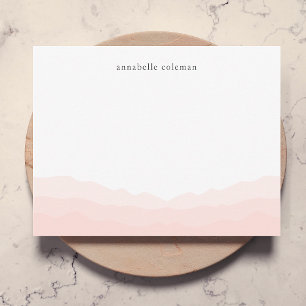 Watercolor Dip Dye Blush Pink Feminine Ombre Card