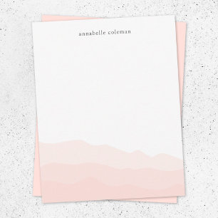 Watercolor Dip Dye Blush Pink Feminine Ombre Card