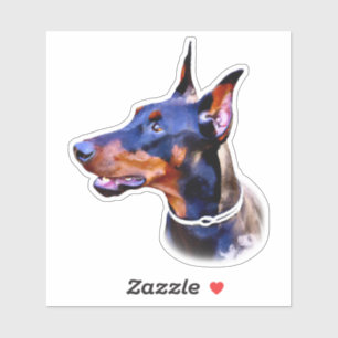 Watercolor Doberman Pinscher