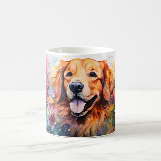 Watercolor Dog Mug Wrap (Centre)