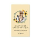 Watercolor Dogs Sunflower Floral Wreath Pet Care