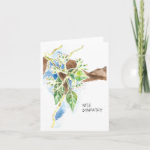 Watercolor Dogwood Sympathy Card