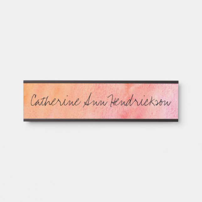 Watercolor Door Sign (Front)
