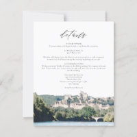 Watercolor Dordogne River South France Detail Card