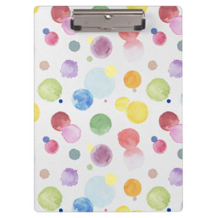 Watercolor Dots 1 Clipboard