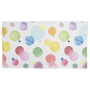 Watercolor Dots 1 Pillowcase