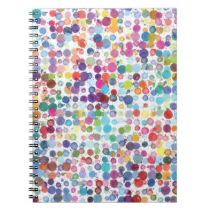 Watercolor Dots Notebook