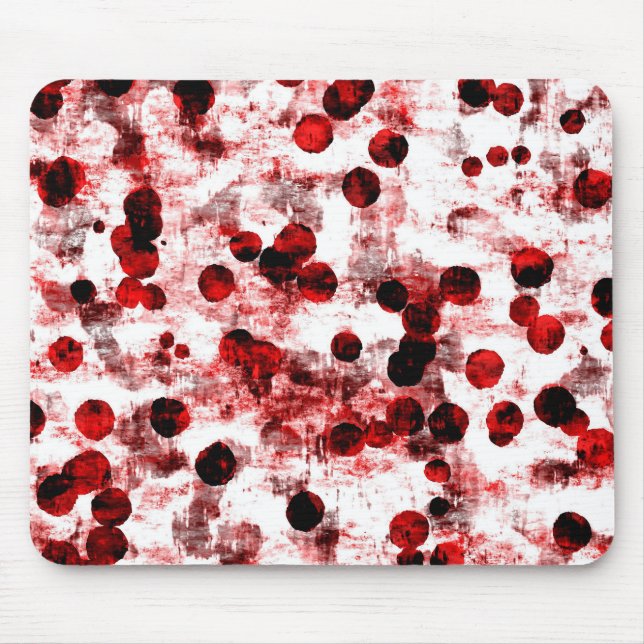 Watercolor Dots Pattern Mouse Pad (Front)