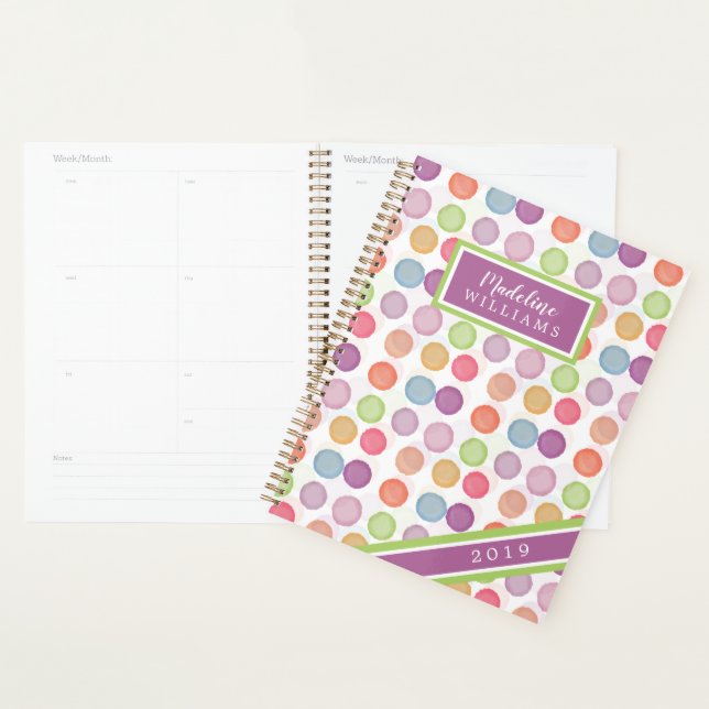 Watercolor Dots Planner (Display)