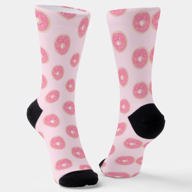 Watercolor Doughnuts  Socks (Angled)