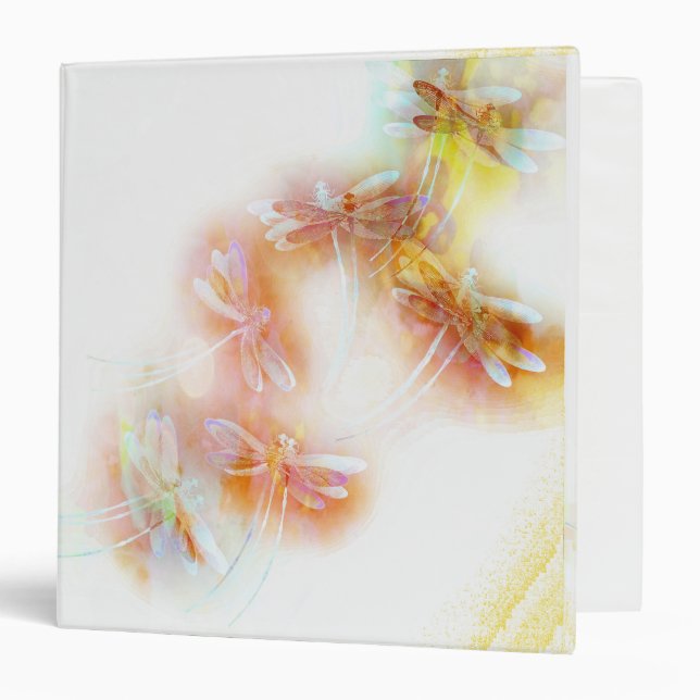 Watercolor dragonflies binder (Front/Inside)