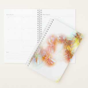 Watercolor dragonflies planner