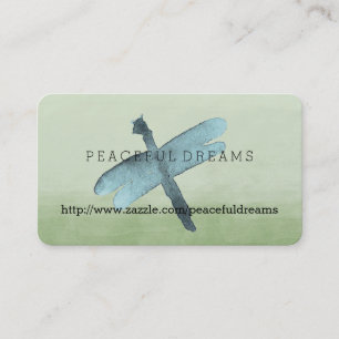 Watercolor Dragonfly Business Card