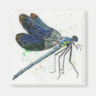 Watercolor Dragonfly Magnet