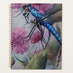 Watercolor Dragonfly, Personalize Planner