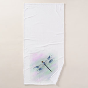 Watercolor DragonflyTowel Set