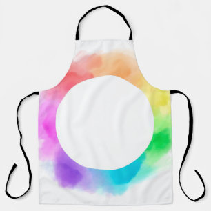 Watercolor drawing background apron