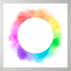 Watercolor drawing background poster