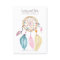 Watercolor dreamcatcher jewellery earring display