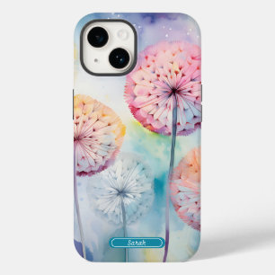 Watercolor Dreamy Dandelions Personalized  Case-Mate iPhone 14 Case