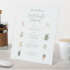 Watercolor drinks bachelorette weekend itinerary